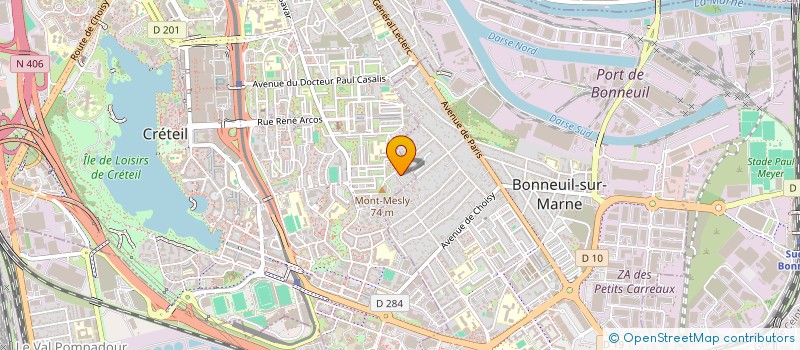 localisation de l'entreprise BENAMS 102 à CRETEIL
