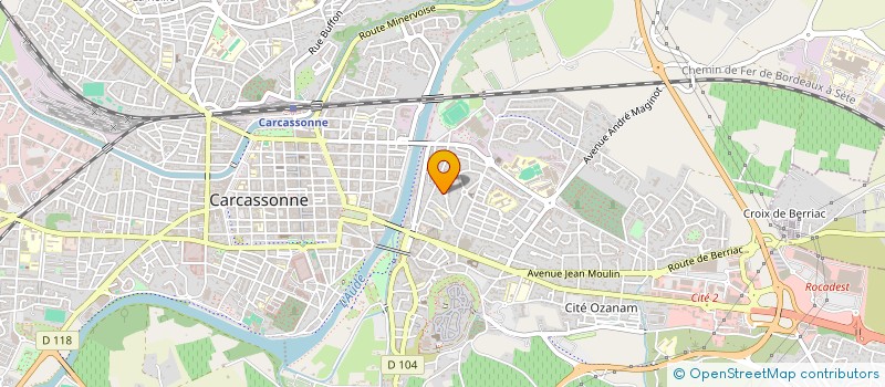 localisation de l'entreprise BENANEM à CARCASSONNE