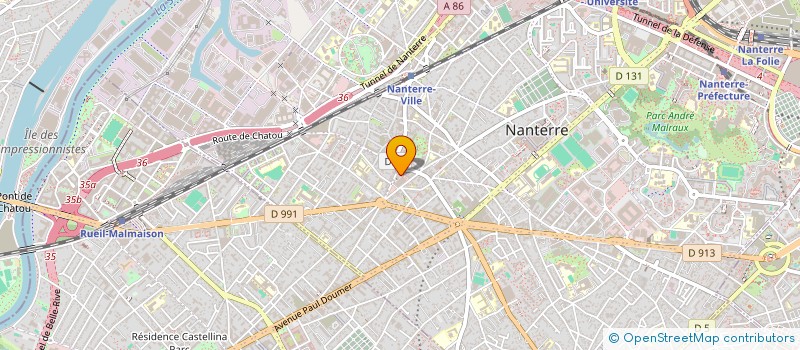 localisation de l'entreprise BENANI / DUPREZ  NANTERRE