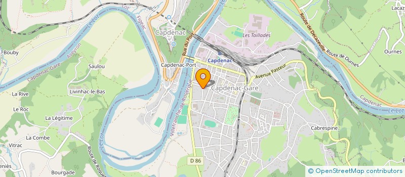 localisation de l'entreprise BENANT  CAPDENAC-GARE