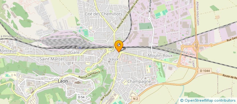 localisation de l'entreprise BENAOUMEUR à LAON