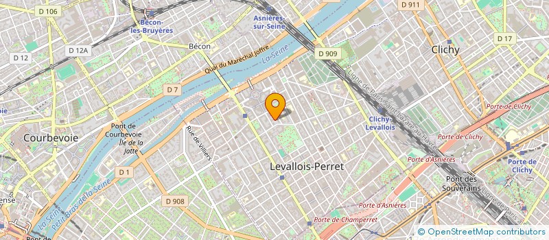 localisation de l'entreprise BENARD CHATEL LMNP à LEVALLOIS-PERRET
