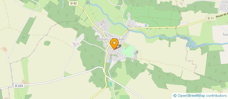 localisation de l'entreprise BENARD ELECTRICITE  ORBAIS-L'ABBAYE