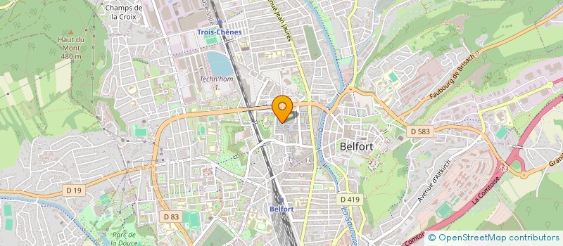 localisation de l'entreprise BENAROMA SARL à BELFORT