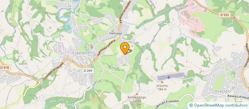 localisation de l'entreprise BENAT INVEST  ESPELETTE