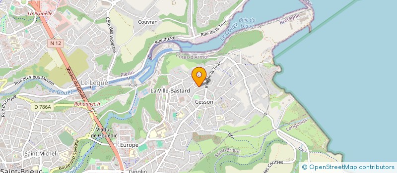 localisation de l'entreprise BENATRE INVEST à SAINT-BRIEUC