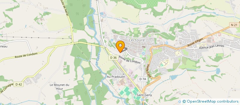 localisation de l'entreprise BENATTAR BERNARD  LECTOURE