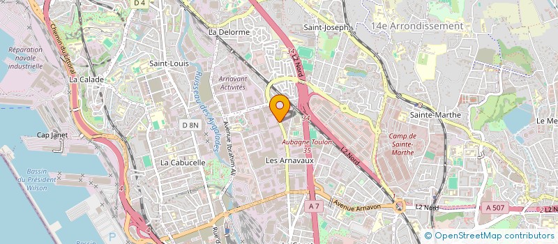 localisation de l'entreprise BENATTAR FRERES PROPRIETAI IMM à MARSEILLE