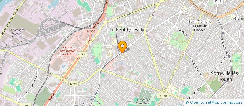 localisation de l'entreprise BENATTIA INVESTISSEMENT  LE PETIT-QUEVILLY