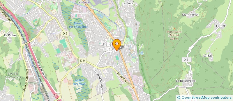 localisation de l'entreprise BENAUD/CONTINI  CHALLES-LES-EAUX