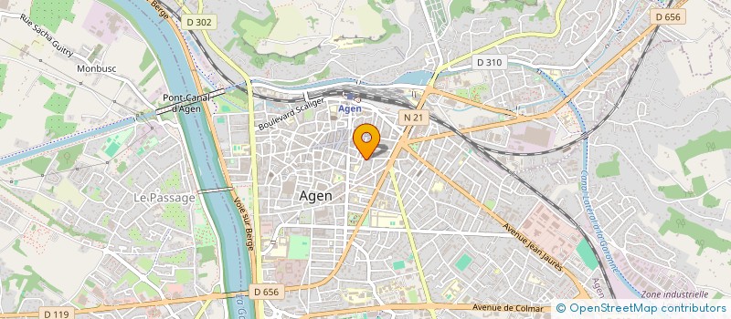 localisation de l'entreprise BENAUDIS  AGEN