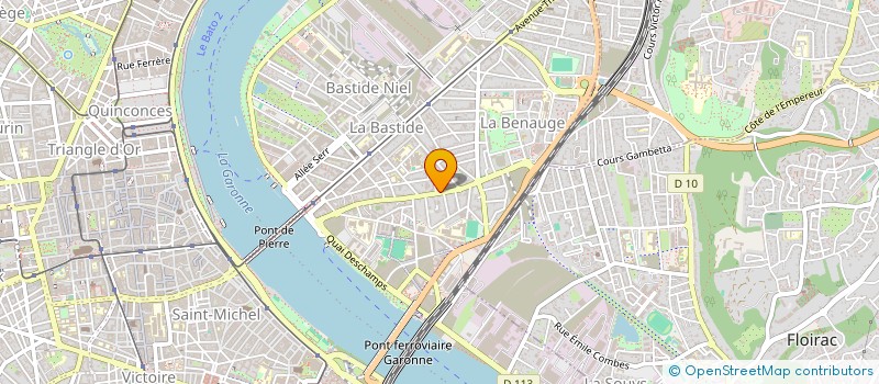 localisation de l'entreprise BENAUGE INVESTISSEMENTS  BORDEAUX