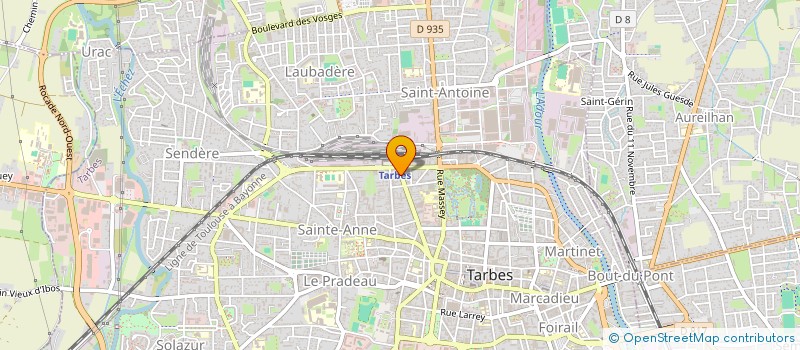 localisation de l'entreprise BENAUGURANTE  TARBES