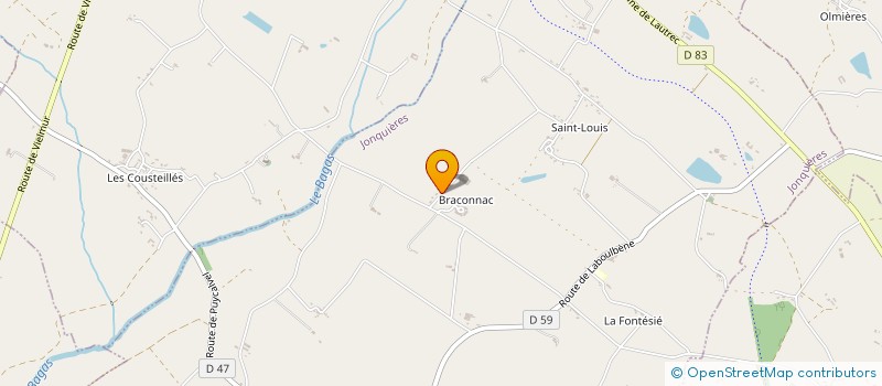 localisation de l'entreprise BENAZECH  JONQUIERES