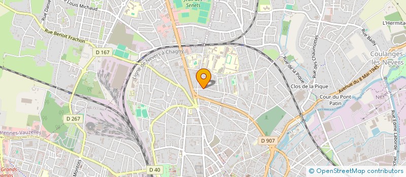 localisation de l'entreprise BENAZET METROT ACTION à NEVERS