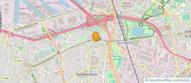 localisation de l'entreprise BENBACH à GENNEVILLIERS