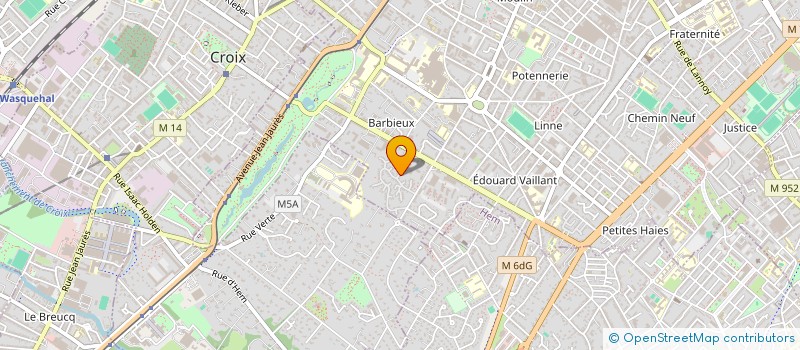 localisation de l'entreprise BENBAJ HOLDING  ROUBAIX