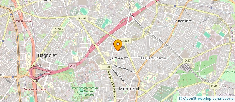 localisation de l'entreprise BENBEN à MONTREUIL