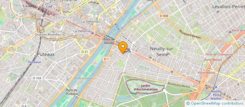 localisation de l'entreprise BENBET à NEUILLY-SUR-SEINE