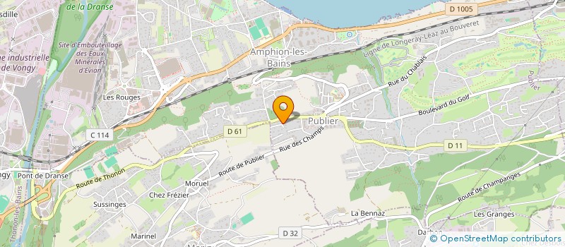 localisation de l'entreprise BENC  PUBLIER