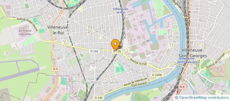 localisation de l'entreprise BENCAB 75  VILLENEUVE-LE-ROI