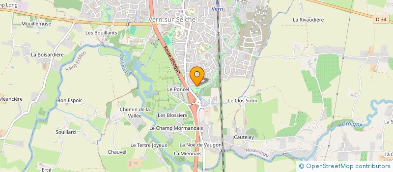 localisation de l'entreprise BENCALEOR  VERN-SUR-SEICHE