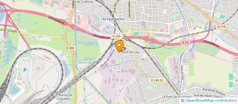 localisation de l'entreprise BENCE SARL à CALAIS