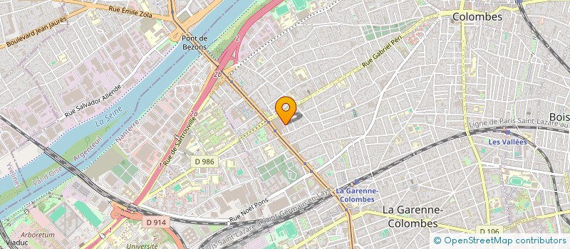 localisation de l'entreprise BENCH CONSULTING  COLOMBES