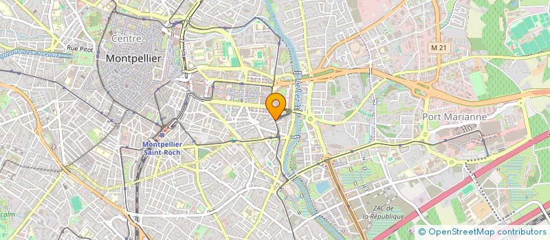 localisation de l'entreprise BENCH DEVELOPPEMENT à MONTPELLIER