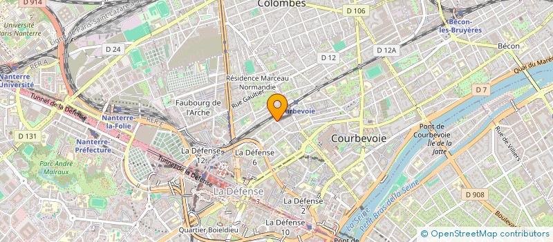 localisation de l'entreprise BENCHMARK DIGITAL PARTNERS S.A.R.L. à COURBEVOIE