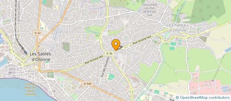 localisation de l'entreprise BENCHRIS à LES SABLES D'OLONNE