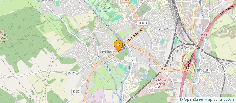 localisation de l'entreprise BENCO  BAVILLIERS