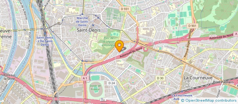 localisation de l'entreprise BENDAMI à SAINT-DENIS