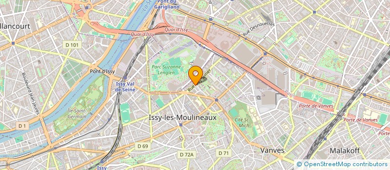 localisation de l'entreprise BENDAY à ISSY-LES-MOULINEAUX
