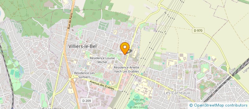 localisation de l'entreprise BENDELA à VILLIERS-LE-BEL