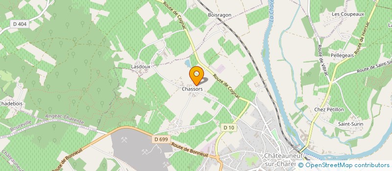 localisation de l'entreprise BENDELPH à CHATEAUNEUF-SUR-CHARENTE