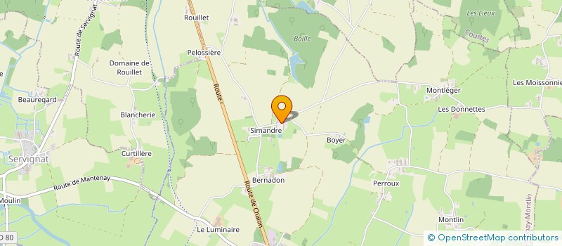 localisation de l'entreprise BENDENE  MANTENAY-MONTLIN