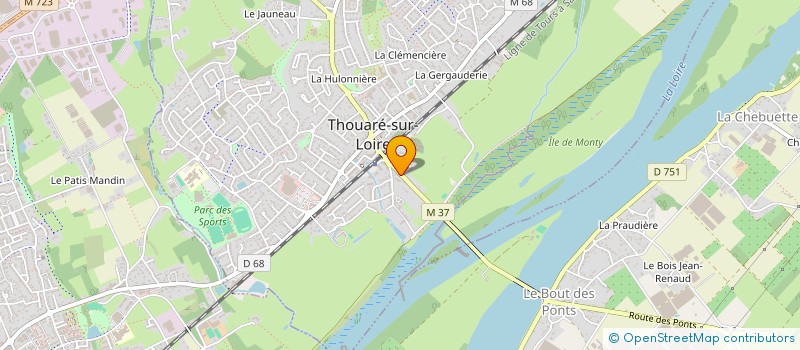 localisation de l'entreprise BENDEVAL  THOUARE-SUR-LOIRE