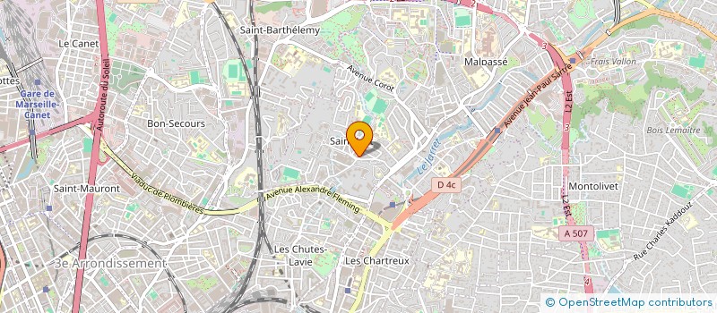 localisation de l'entreprise BENDIGA  MARSEILLE