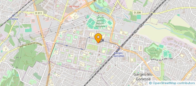 localisation de l'entreprise BENDJICAR  SARCELLES