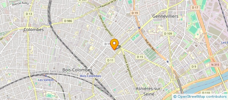 localisation de l'entreprise BENDOU SARL à BOIS-COLOMBES