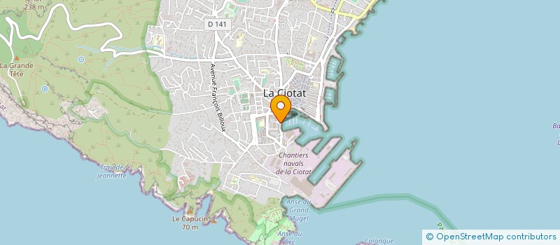 localisation de l'entreprise BENE  LA CIOTAT