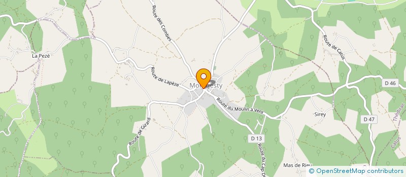 localisation de l'entreprise BENE & CO  MONTGESTY