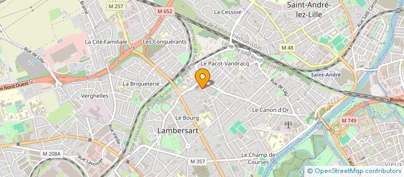 localisation de l'entreprise BENE COSI  LAMBERSART