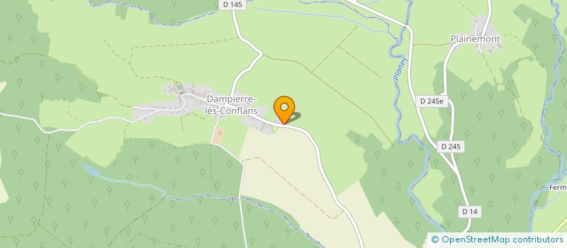 localisation de l'entreprise BENE EVENTS  DAMPIERRE-LES-CONFLANS