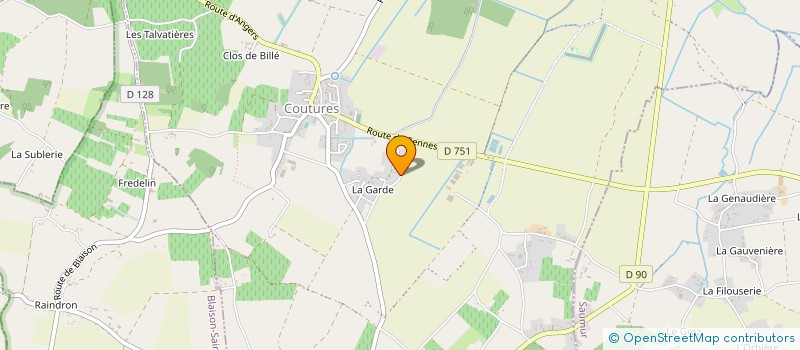 localisation de l'entreprise BENECLO  BRISSAC LOIRE AUBANCE