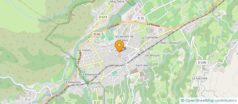 localisation de l'entreprise BENEDAN FRERES  PRADES