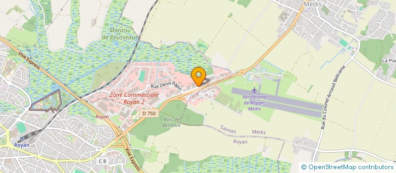 localisation de l'entreprise BENEDETTA  ROYAN