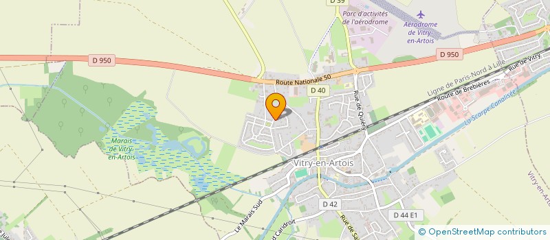 localisation de l'entreprise BENEDETTO INVEST  VITRY-EN-ARTOIS