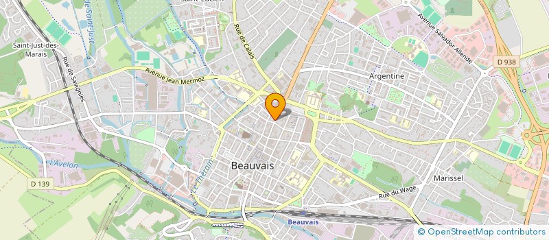 localisation de l'entreprise BENEDICTE  BEAUVAIS